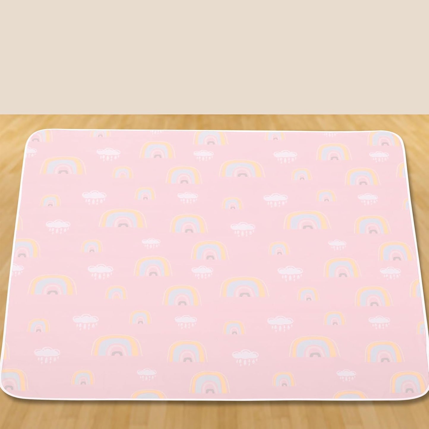 Splat Mat for Under High Chair/Arts/Crafts by CLCROBD, 51" Baby Anti-Slip Food Splash and Spill Mat for Eating Mess, Waterproof Floor Protector and Table Cloth