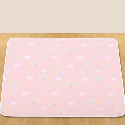 Splat Mat for Under High Chair/Arts/Crafts by CLCROBD, 51" Baby Anti-Slip Food Splash and Spill Mat for Eating Mess, Waterproof Floor Protector and Table Cloth