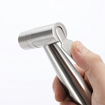 Handheld Bidet Sprayer Stainless Steel Chrome Cloth Diaper Sprayer 2 Function Bidet Sprayer for Toilet for Toilet, Adjustable Water Pressure Control Sprayer for Toilet