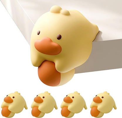 Corner Protectors Guards 4-Pack Soft Edge Guards Adhesive Furniture Corner Guards Edge Safety Bumpers - Baby Proof Bumper Cushion to Cover Sharp Furniture Table Edges (Duck)