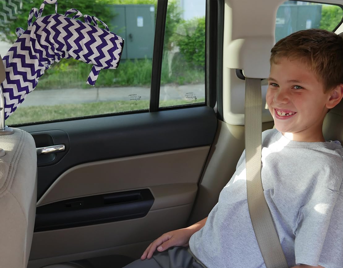 The Noggle-Making The Backseat Cool Again-Quick & Easy to Use Car Travel Accessories for a Comfy Ride Summer or Winter-Air Vent Extender Hose Directs Cool or Warm Air to Your Kids - 8ft, Black Ice