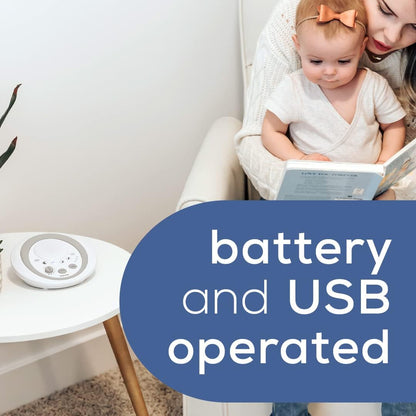 Beurer White Noise Machine with 4 Soothing Sounds | Sound Machine with Auto Shut-Off Sleep Timer | Portable White Noise Machine for Adults, Kids & Babies | Dreamsound Sleep Machine, SL15