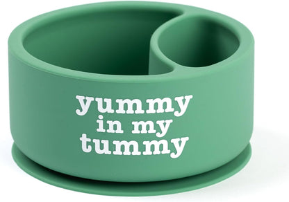 Bella Tunno Silicone Suction Bowl for Toddlers and Babies, Food Grade BPA Free Silicone, Non Slip Suction Base, Microwave & Dishwasher Safe, Ideal Baby-Led Weaning & Self Feeding Bowl, Miss Mess
