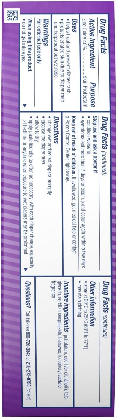DESITIN Maximum Strength Diaper Rash Paste 4 oz (Pack of 4)