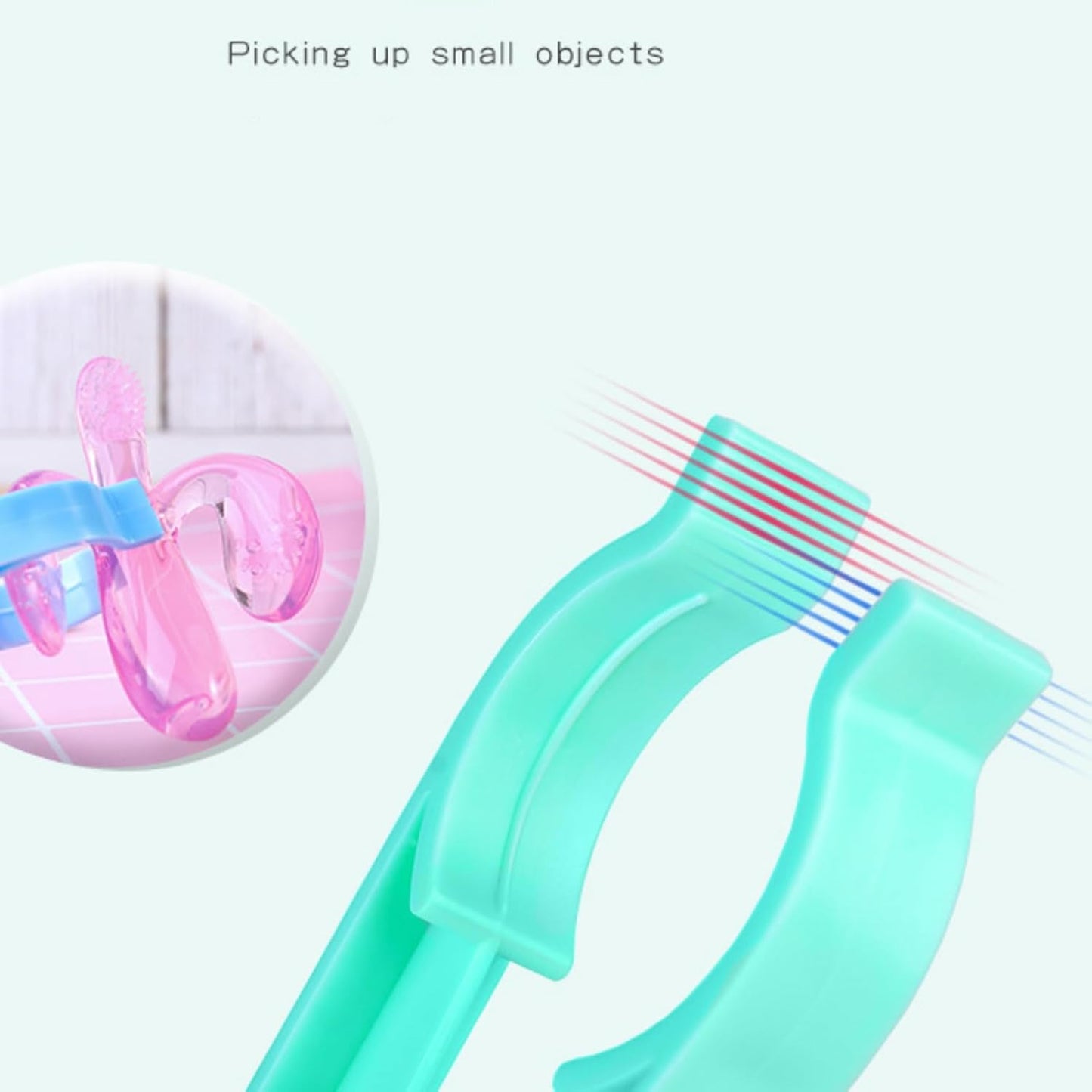 Baby Bottle Tong, Anti-Slip Pacifier Bottle Tongs, Silicone Baby Safety Bottle Holder, Scissor Design Multi-Functional High-Temperature Resistant Tong, Pink