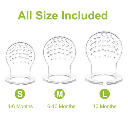 WAJIAYON Baby Fruit Feeder Pacifier - 12 Pack | 2 Infant Food Feeder Pacifier & 1 Babies Food Dispensing Spoon | Fresh Fruit Teethers for Babies | Silicone Feeder Baby,Infant Teething Feeders(Green)