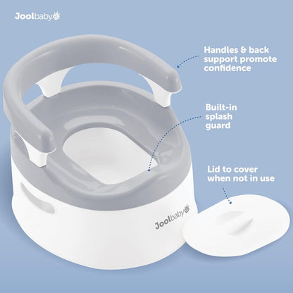 Jool Baby Potty Chair for Toddler Toilet Training - Splash Guard & Back Support (Pink)