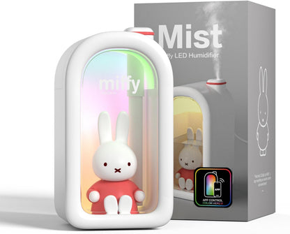 Mipow X Miffy Cool Mist Humidifier - Ultrasonic Quiet, Mini Cute Humidifier with Night Light, 380ml Humidifiers for Bedroom/Babies Nursery/Office