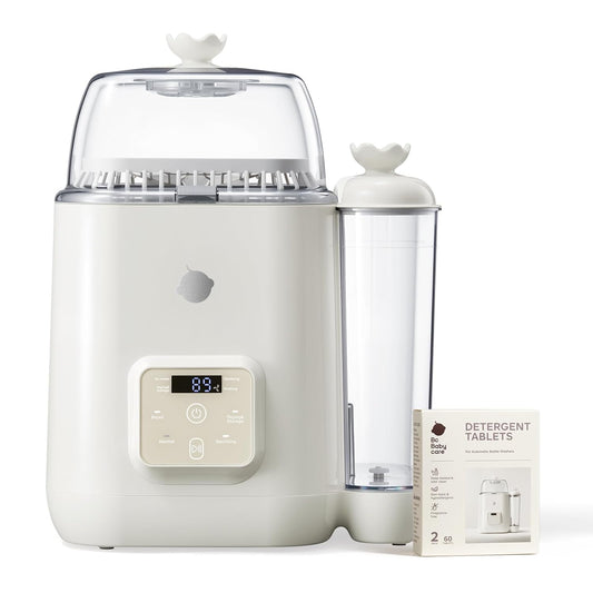 Bc Babycare Clarvion Baby Bottle Washer, Sterilizer & Dryer with 72-Hour Hygienic Storage – Deep Clean >99.99% Germs | BPA-Free | Up to 4 Bottles & Pump Parts