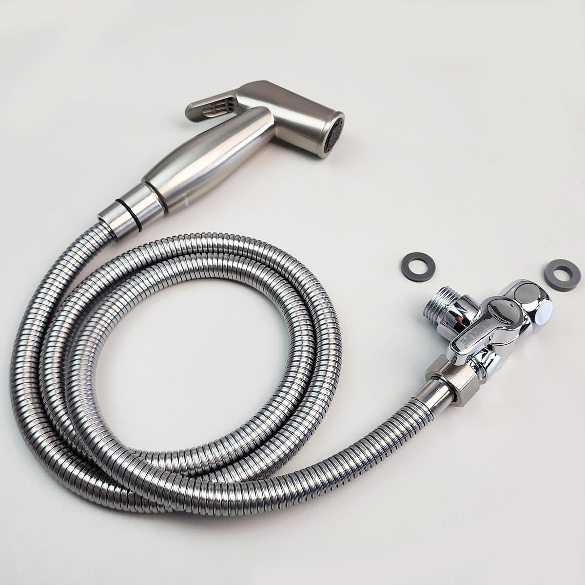 Handheld Bidet Sprayer for Toilet, Lockable Push Button, ABS Bidet Sprayer Set with Hose & T-Valve, Easy Install - Niken Color