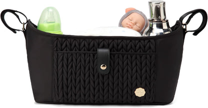 Universal Baby Stroller Organizer,Diaper Caddy Organizer with Adjustable Straps to Fits Nearly Any Strollers | Universal, Adjustable Straps