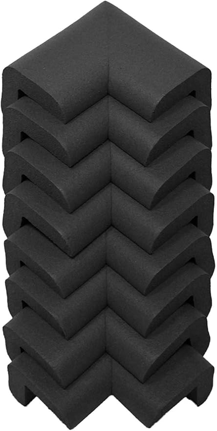 Kidkusion Corner Cushion, Black, 16-Count