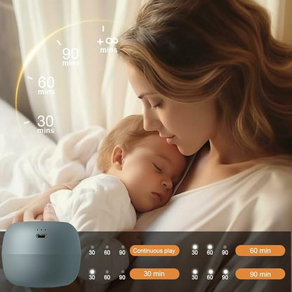 Portable White Noise Sound Machine | 16 Soothing Sounds | Timer | Memory Function | Noise Canceling for Sleep Aid & Office Privacy | Travel | Registry Gift | Sleep Soother for Baby Kids Adults