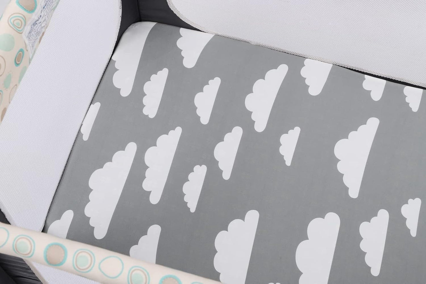 Onacosht Pack and Play Sheets 3 Pack for Baby Boy, Stretchy Jersey Knitted Portable Mini Crib Sheets Playard Mattress Cover, Woodland Animal Elephant Fox Lion Bear Giraffe Zebra Printing