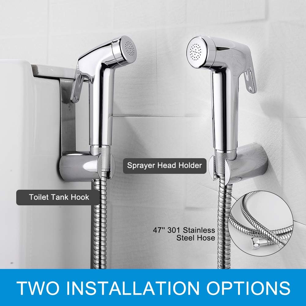 Handheld Bidet Sprayer for Toilet, Cloth Diaper Sprayer, Portable Toilet, Shattaf with Bidet Hose
