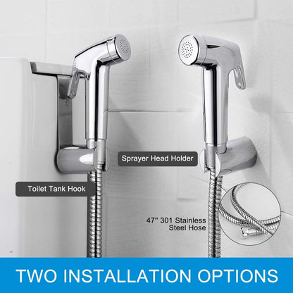 Handheld Bidet Sprayer for Toilet, Cloth Diaper Sprayer, Portable Toilet, Shattaf with Bidet Hose