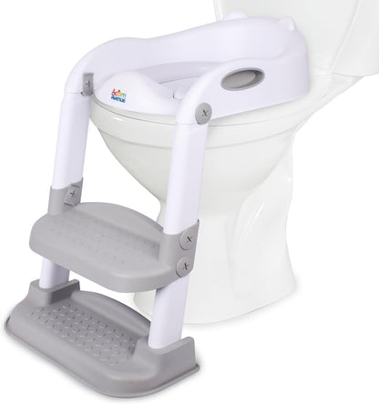 Step Up 2 N 1 Potty Training Seat, Upgrade Toddler Toilet Seat for Kids Boys Girls, Potty Training Toilet, Splash Guard Anti Slip Pad Step Stool