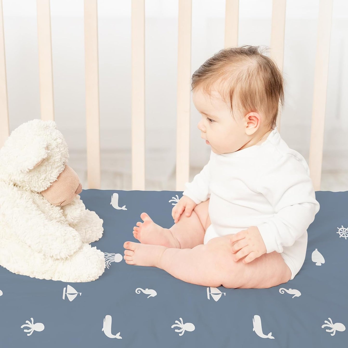 Bedside Sleeper Bassinet Fitted Sheets 20 x 33, 3 Pack Baby Delight Beside Me Dreamer,Babybond,Jimglo,koola,cowiewie,fodoss, Dream On Me Baby Square Bassinet, Pink Animal