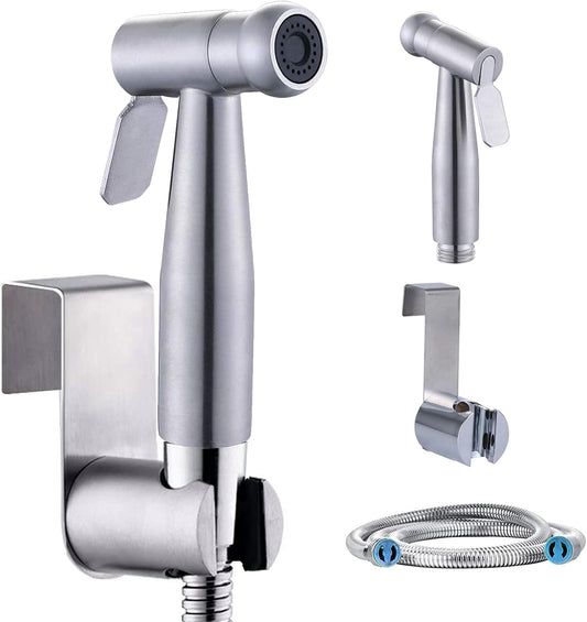 Handheld Sprayer, 3 Pack Cloth Diaper for Baby Wash Includes 150 cm Metal Hose and Holder - Excluding T-Type valves