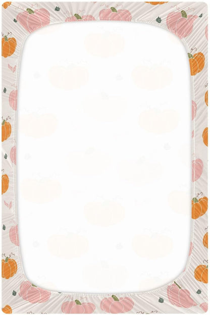 Fitted Crib Sheets Cactus and Floral Stretchy Portable Playard Sheets for Baby Toddler, Breathable Soft Mini Crib Mattress 52 x 28 in for Boys and Girls