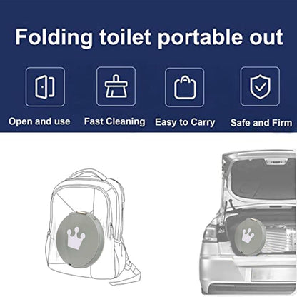 Travel Potty for Toddler, Portable and Foldable Toilet, Apply to Seat Emergency Toilet for Car, Camping, Outdoor, Indoor (green, small)