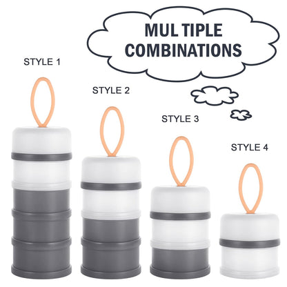 Accmor Baby Formula Dispenser On The Go, Stackable Formula Dispenser Formula Container to Go, Non-Spill Portable Milk Powder Kids Snack Storage Container, BPA Free