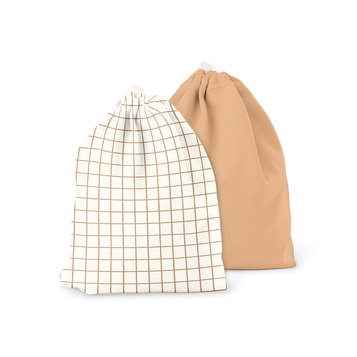 Esembly Day Bag – Reusable Wet and Dry Bag Made From Recycled Fabric With Dual Waterproof Compartments for Cloth Diapers, Swimsuits, Toiletries, and Snacks - Verdant Gingham