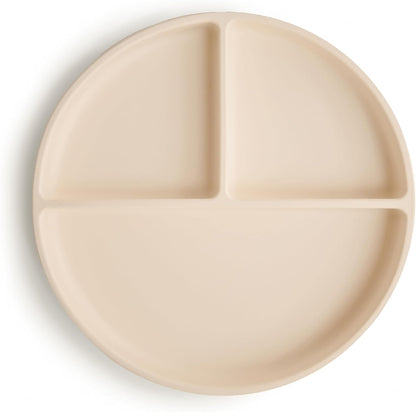 mushie Silicone Suction Plate | BPA-Free Non-Slip Design (Soft Lilac)