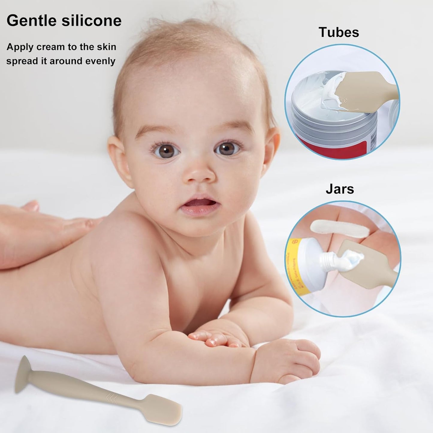 3 Pack Baby Diaper Paste Spatula, Newborn Diaper Cream Applicator, Suitable for Aquaphor & Desitin