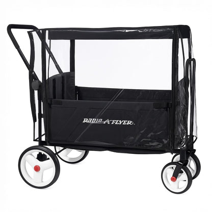 SASHA'S Rain Cover for All Radio Flyer Stroller Wagon Models – Clear, Maximum Coverage, (Stroller Wagon Not Included)