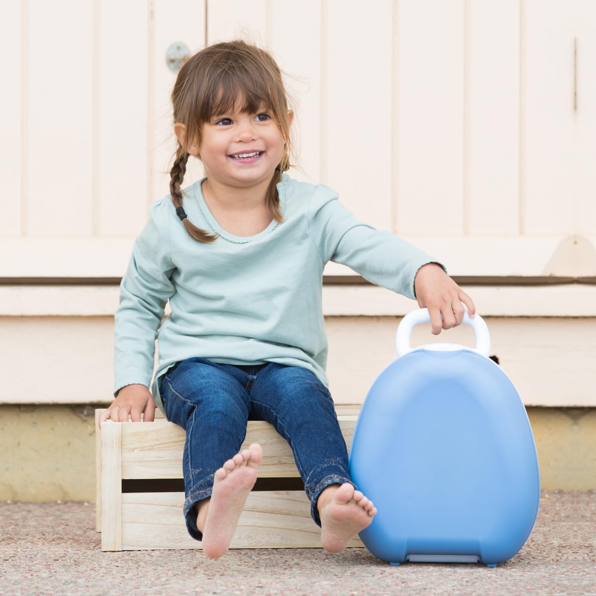 My Carry Potty - Ladybug Travel Potty, Award-Winning Portable Toddler Toilet Seat for Kids to Take Everywhere