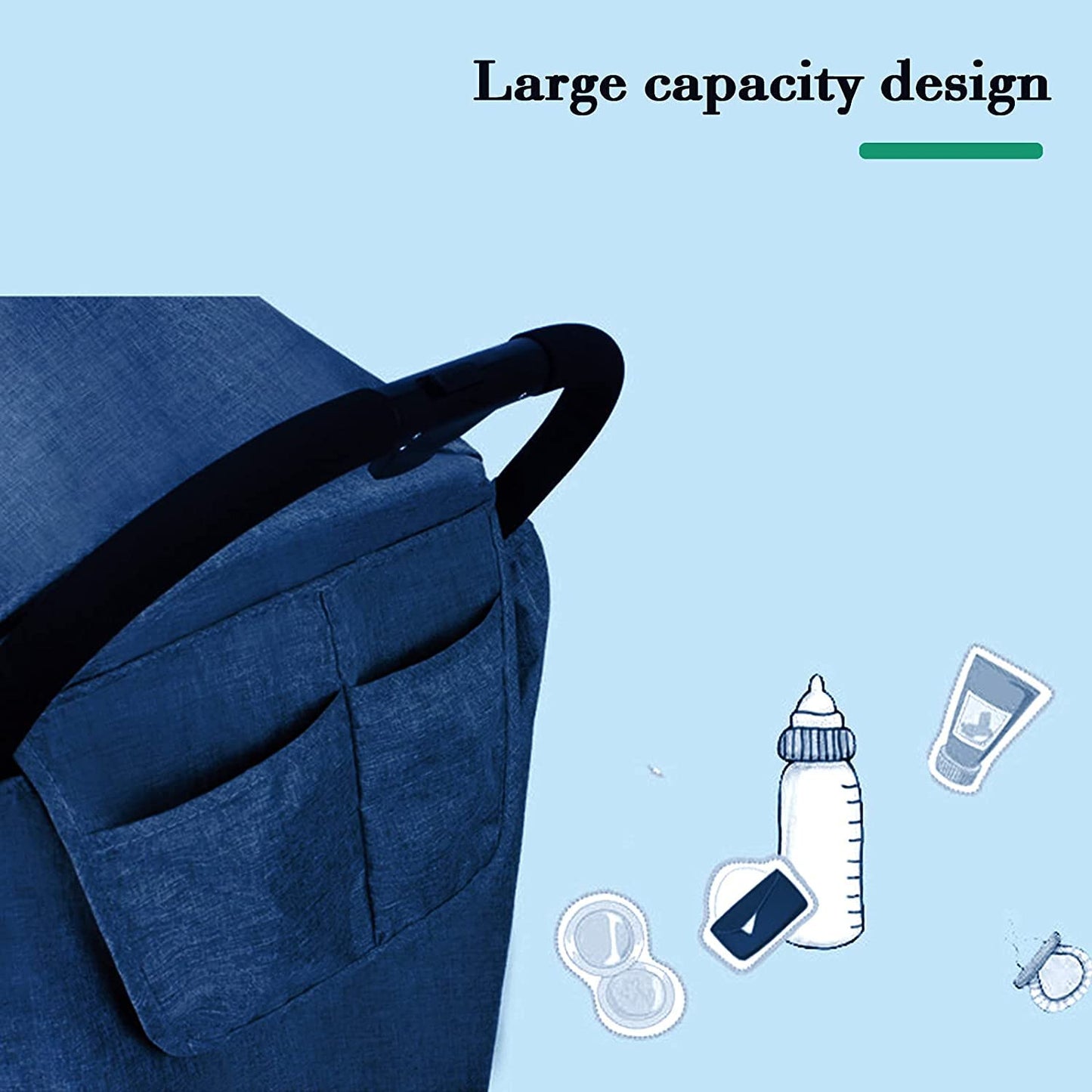 Stroller Rain Cover Universal Pram Buggy Rain Shield Waterproof Stroller Weather Shield Baby Pushchair Cover with Canopy Window