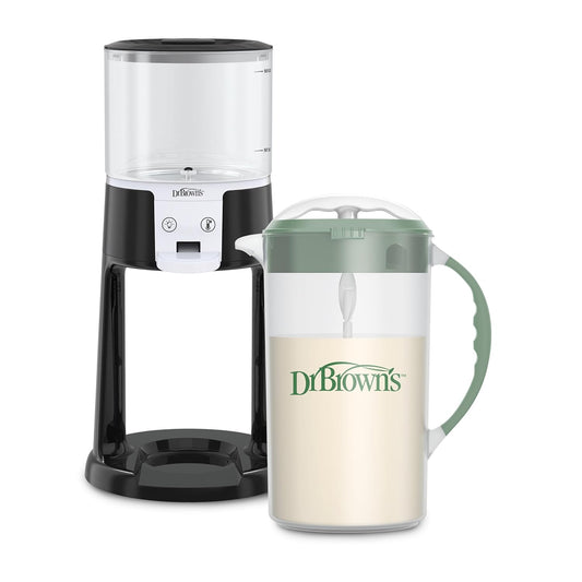 Dr. Brown's Insta-Prep Warm Water Dispenser with Baby Formula Mixing Pitcher, 36oz Olive