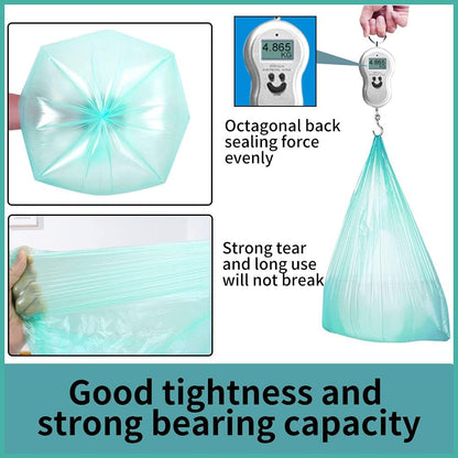 Handle Trash Bags 4 Gallon 100 Counts Small Garbage Bags for Office,Kitchen,Bedroom Waste Bin, Rubbish,Trash Can Liner