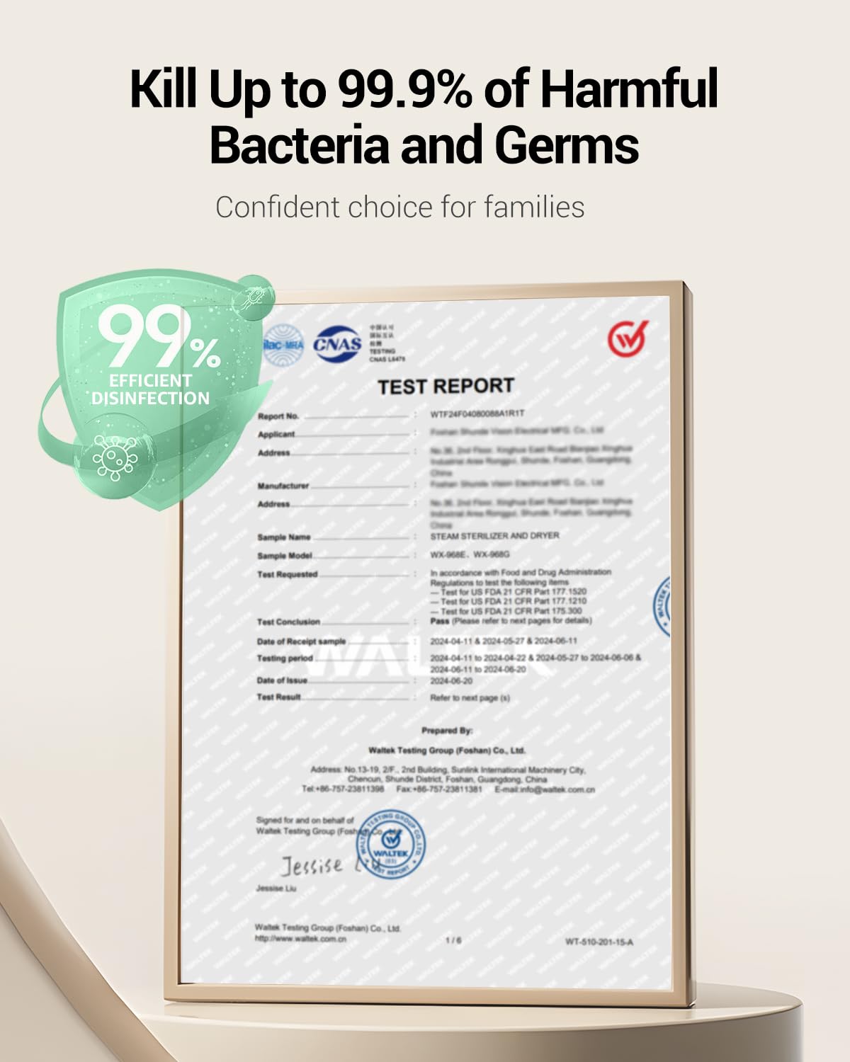 HAUTURE Bottle Sterilizer and Dryer, 6-in-1 Baby Bottle Sterilizer (Esterilizador de Biberones), 10 Bottles Capacity, Electric Steam Bottle Sanitizer for Baby Bottles, Breast Pump Parts & Pacifiers