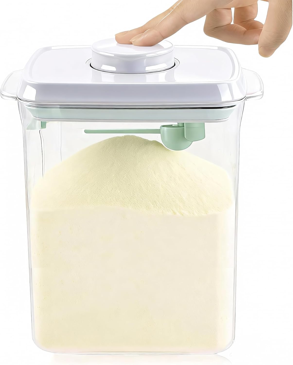 Formula Dispenser Container with Scraper and Scoop 730g Milk Powder BPA-Free Airtight Formula Storage Container 1700ml - Non-Slip Design