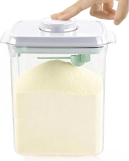 Formula Dispenser Container with Scraper and Scoop 730g Milk Powder BPA-Free Airtight Formula Storage Container 1700ml - Non-Slip Design
