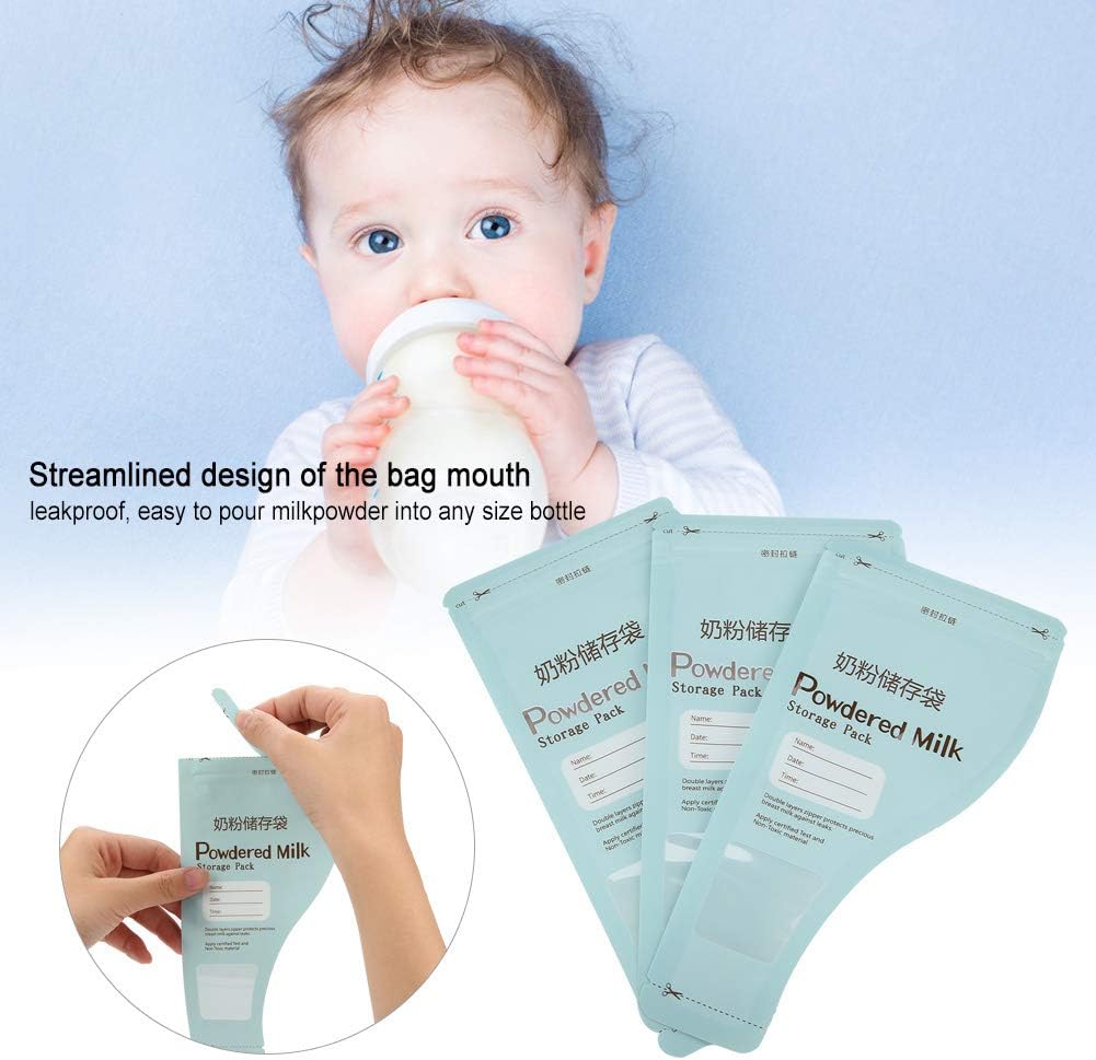 Yosoo Milk Powder Storage Bags, 30 Pcs Disposable & Portable, Double Seal Leak Proof, Pre-Measured 50g Portions, for Travel & On The Go Feeding