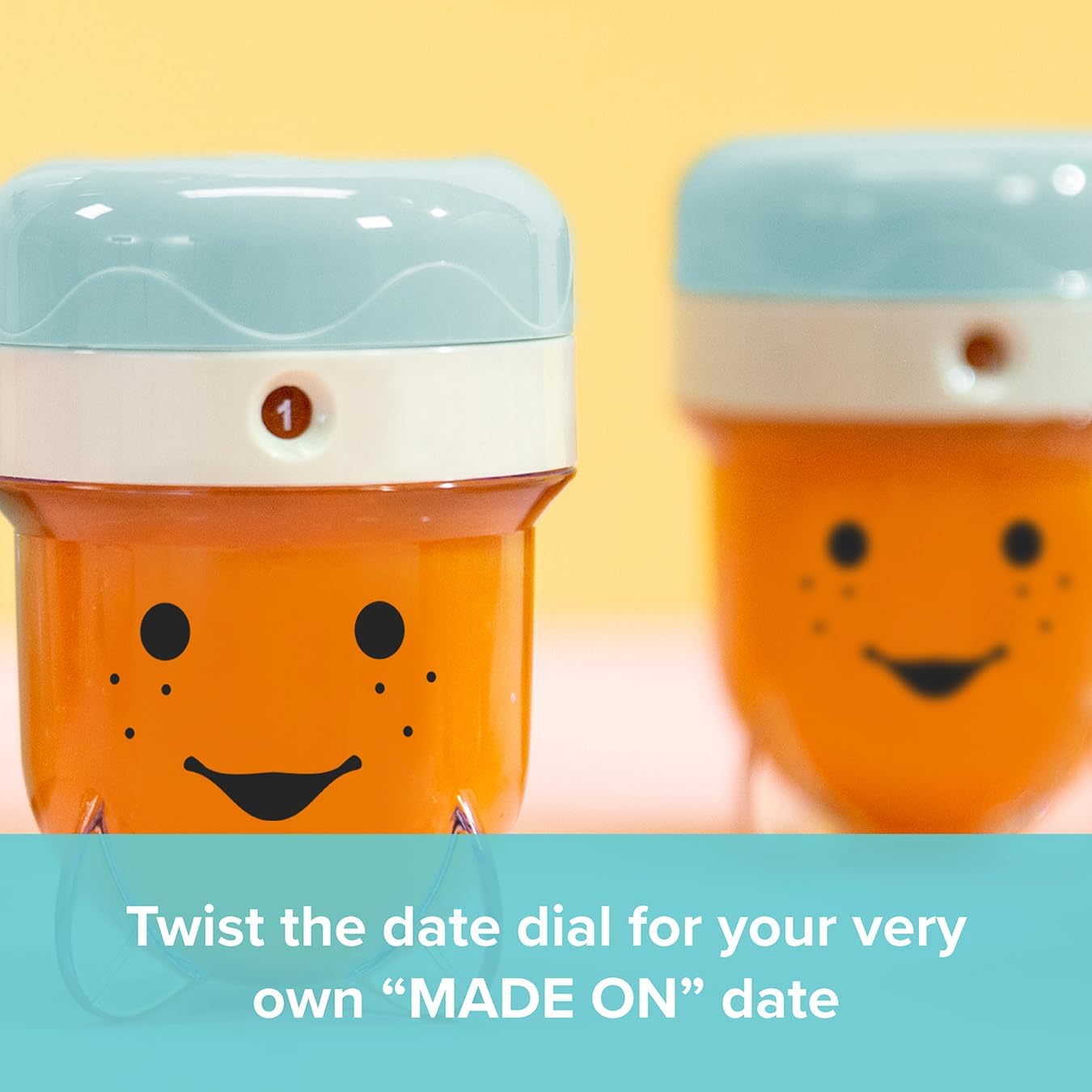 NutriBullet Baby Food Blender with date markers