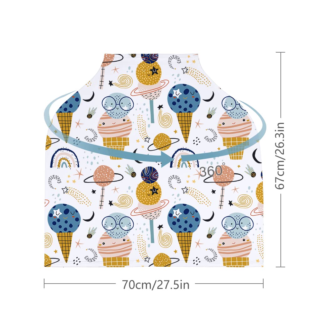 Yoofoss Nursing Cover Breastfeeding Scarf - Baby Car Seat Covers, Infant Stroller Cover, Carseat Canopy for Girls and Boys