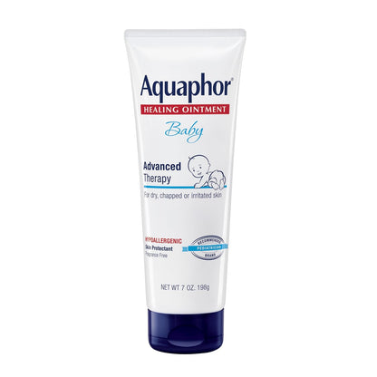 Aquaphor Baby Healing Ointment (14 Oz) + 3-in-1 Diaper Rash Cream (3.5 Oz), Hypoallergenic and Fragrance Free Skin Care Set for Babies