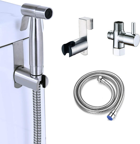 Bidet Sprayer for Toilet, Handheld Sprayer Kit, Hand Held Bidet, Cloth Diaper Sprayer Set Easy to Install