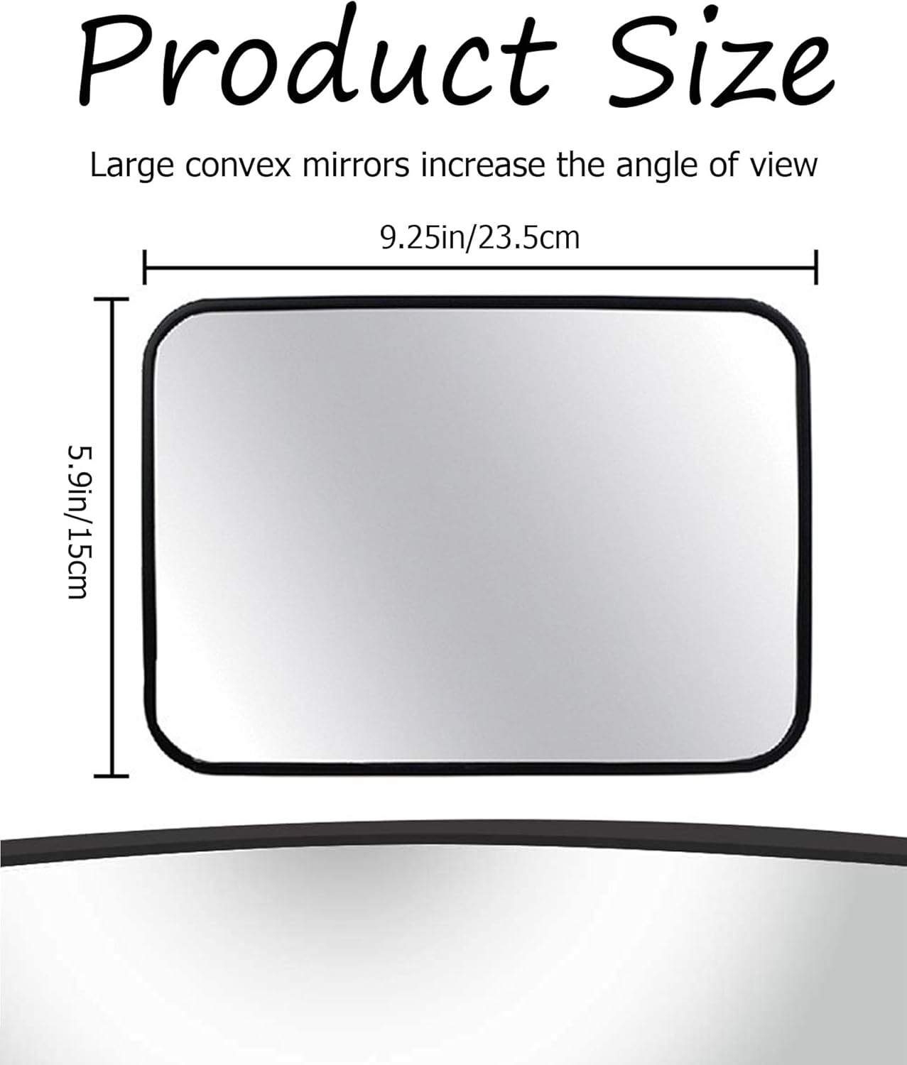 Universal Baby Car Mirror for Rear Facing Seats,Shatterproof Shockproof Acrylic, Crystal Clear Reflection, Fits All Cars SUVs Trucks Vans, Easy Tool-Free Setup