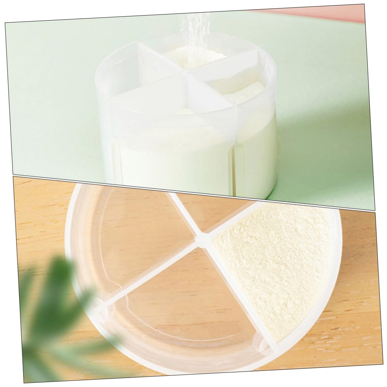 BESPORTBLE 2pcs Milk Dispenser Bottle Travel Formula Dispenser Portable Formula Container