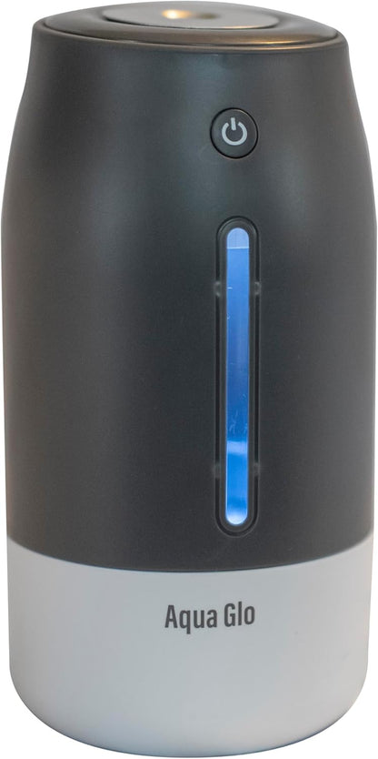 Aqua Glo Personal, Portable Humidifiers for Bedroom – Ultrasonic Cool Mist Humidifier with Built In Rechargeable Battery. Air Humidifier for Baby, Plants, Home, Office, Travel. Lavender