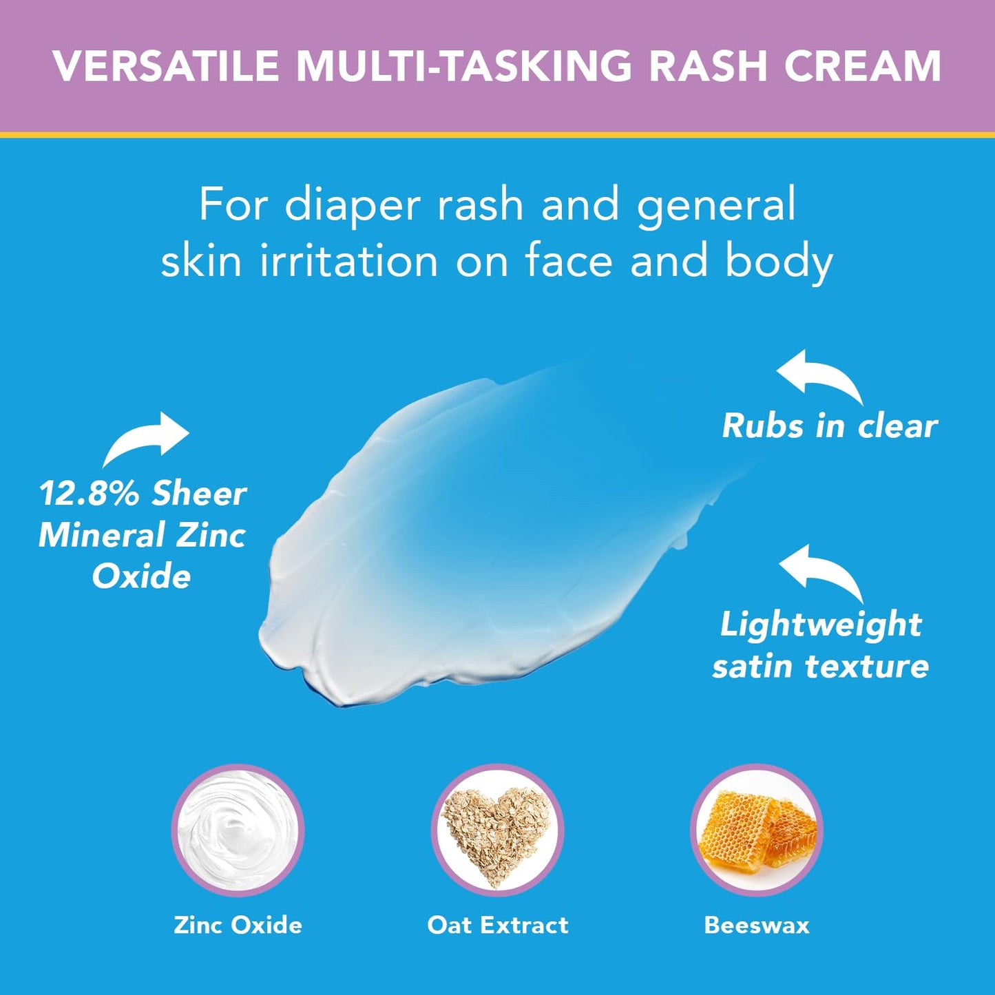 Triple Paste 3X Max Diaper Rash Ointment for Baby, Maximum Strength with 40% Zinc Oxide Ointment for Serious Diaper Rash, 6 oz Tube
