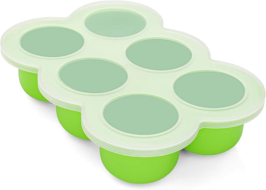 12x1.5oz Baby Food Storage Containers, Baby Food Freezer Tray with Clip Lid Gossamer Pink, Food Grade Silicone Freezer Trays for Purees & Vegetables