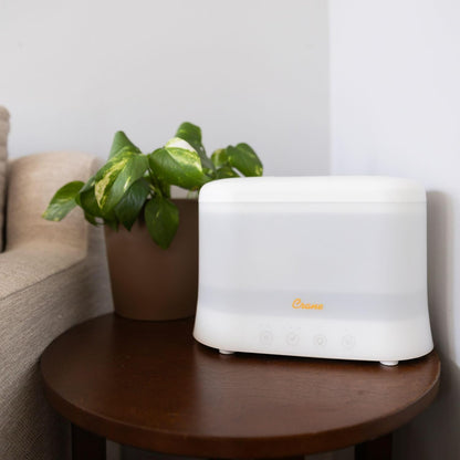 Crane 0.7 Gallon Top Fill Cool Mist Humidifier and Aroma Diffuser, with Color-Changing Night Light and Aroma Diffuser Function, Humidifier For Bedroom, Office or Nursery
