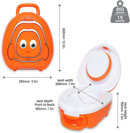 My Carry Potty - Ladybug Travel Potty, Award-Winning Portable Toddler Toilet Seat for Kids to Take Everywhere
