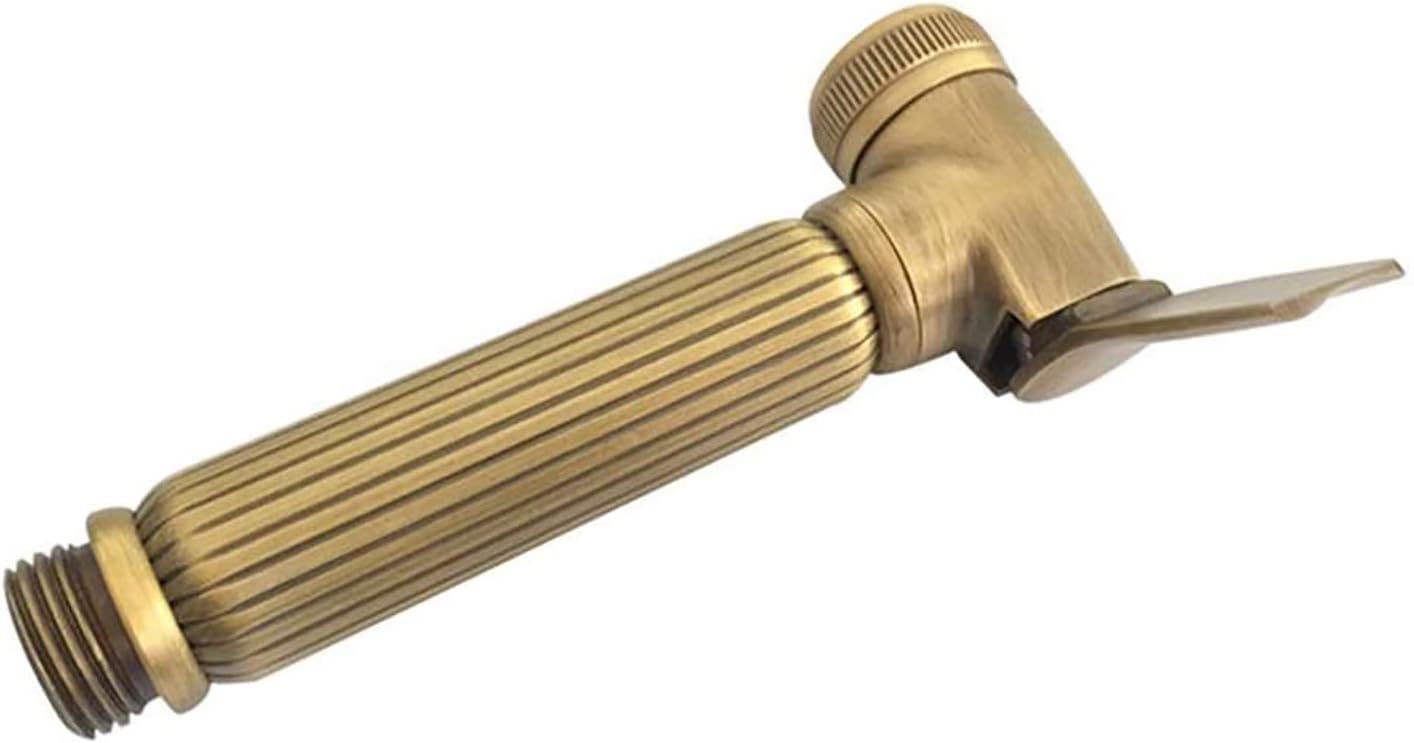 Handheld Bidet Sprayer for Toilet, Bathroom Cloth Diaper Sprayer Set Brass Bidet Sprayer Kit with Stainless Steel Shower Hose and Holder for Pet Bathing, Personal Hygiene,Gold